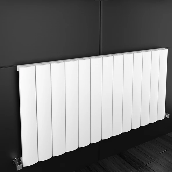 Sanica Malaga Dizayn Radyatör Beyaz Alüminyum Yatay 600 x 850 mm ürün görseli 1