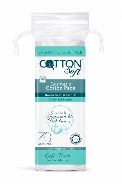 Cotton Soft 70'li Disk Makyaj Temizleme Pamuğu ürün görseli 1