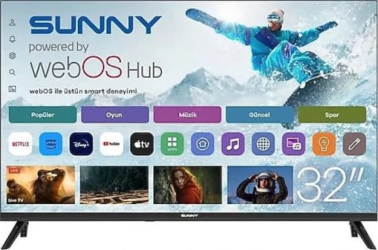 SUNNY SN32QHMLN-W02S 82 EKRAN WEBOS SMART LED TV ürün görseli 1