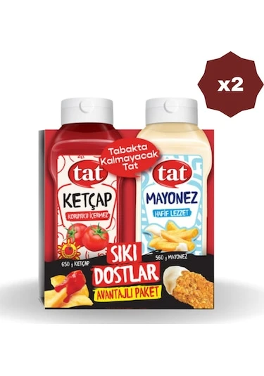 Sıkı Dostlar 650 ml - (2 Adet)TAT Ketçap+Mayonez ürün görseli 1