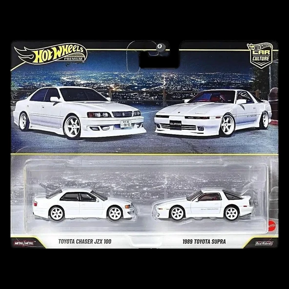 Hot Wheels Premium Car Culture Toyota Chaser JZX100 ve 1989 Toyota Supra ürün görseli 1