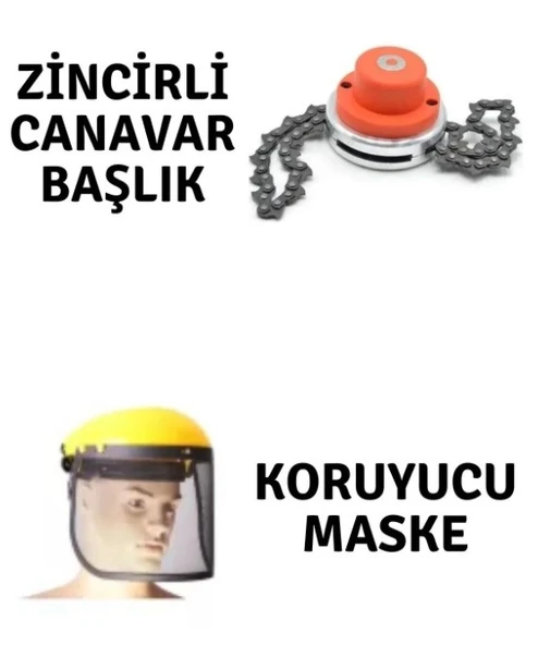 Veta Profesyonel Koruyucu Maske ve Rapco Zincirli Canavar Başlık ürün görseli 1