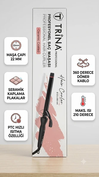 Trina Siyah Saç Maşası (22 Mm ) 0046 ürün görseli 1