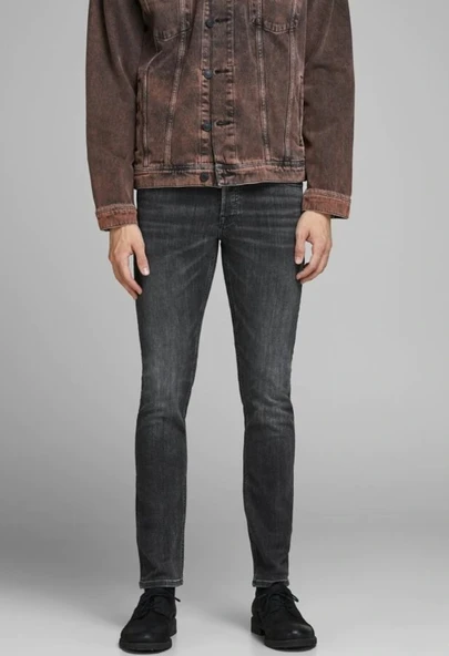 JACK JONES Erkek Siyah Renk Kot Pantolon 12159030 ürün görseli 1