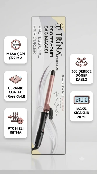 Trina Bronz Saç Maşası (22 Mm ) 0088 ürün görseli 1