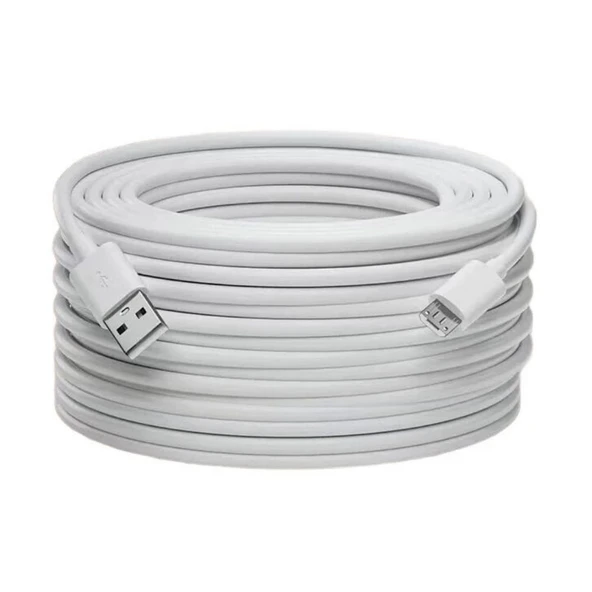 ScHitec 3A 60W UsbA to Micro Hızlı Data ve Şarj Kablosu 3 Metre Beyaz SX24 ürün görseli 1
