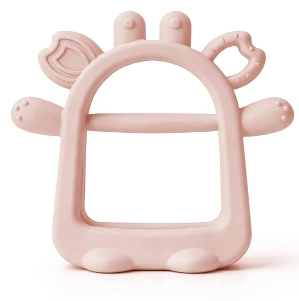 Babyjem Silikon Kolay Kavrama Diş Kaşıyıcı Pembe ürün görseli 1