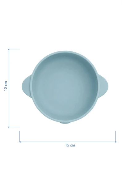 Babyjem Silikon Vakumlu Kase Mint - Resim 6