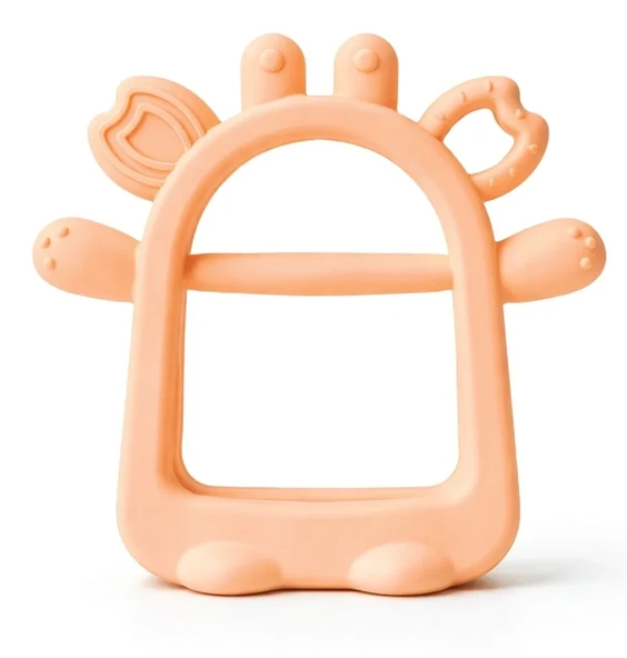 Babyjem Silikon Kolay Kavrama Diş Kaşıyıcı Soft Somon ürün görseli 1