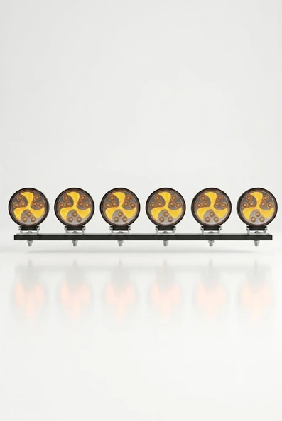 Çalışma Lambası Bumerang 6'lı Led Bar - Resim 2