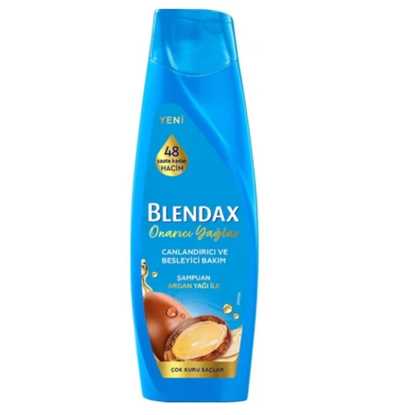 Blendax Onarıcı Yağlar Canlandırıcı ve Besleyici Bakım Argan Yağı İle Şampuan 360 ml ürün görseli 1