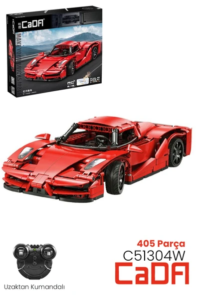Cada Uzaktan Kumandalı Red Blade Spor Araba (405 Parça) Oyuncak Yapım Seti Blok Araba -FFCADA-C51304w ürün görseli 1