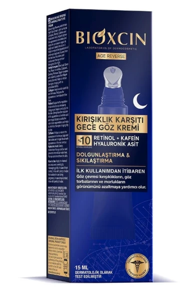 Bioxcin Age Reverse Kırışıklık Karşıtı Gece Göz Kremi 15 ml ürün görseli 1