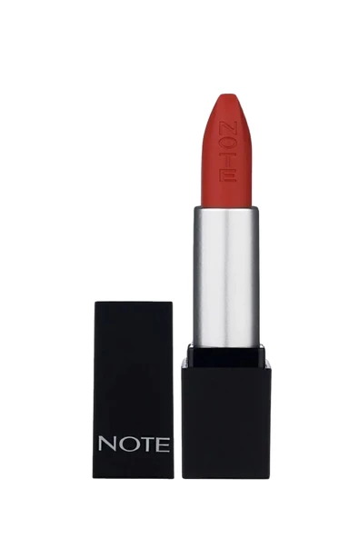 Note Mattever Lipstick 17 Dress Red Yarı Mat Saten Bitişli Ruj - Kızıl Kahverengi ürün görseli 1
