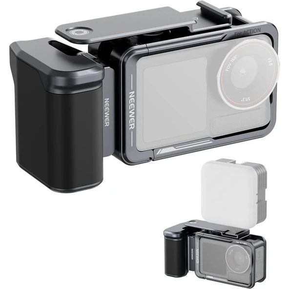 Neewer AC014+AC034 Kafes ve Yan Kol Kiti (Djı Osmo Action 5 Pro/4/3 Uyumlu) ürün görseli 1