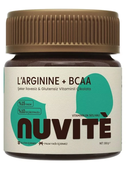 Nuvite BCAA + Arginine Çikolata Aromalı 300 gr ürün görseli 1