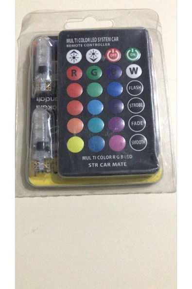 Tiger Marketing Kumandalı Park Ampul T10(7 RENK) ürün görseli 1