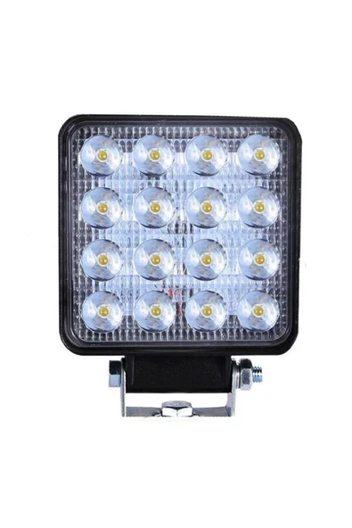 Off Road Kare Led Çalışma Lambası 16 Ledli 12-24v / 48w Uyumlu ürün görseli 1