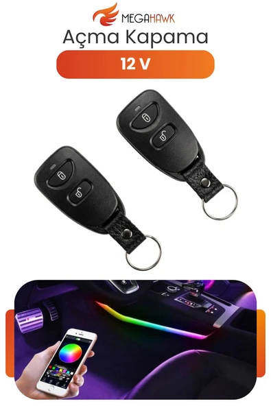12V Uzaktan Kumandalı Açma Kapama Modülü Universal Araç Kontrol Sistemi Seti T-232 ürün görseli 1