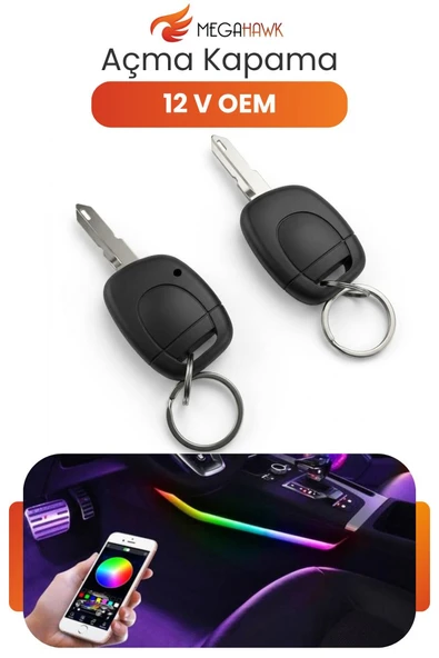 12V Uzaktan Kumandalı Açma Kapama Modülü Universal Araç Kontrol Sistemi Seti T-179 ürün görseli 1