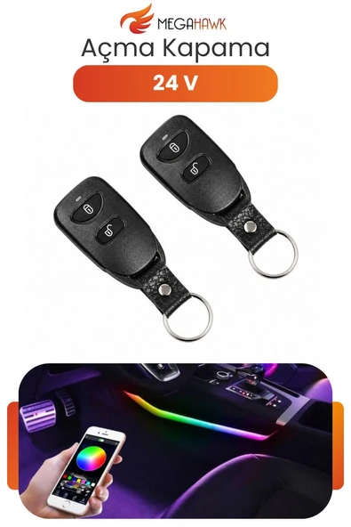 24V Uzaktan Kumandalı Açma Kapama Modülü Araç Kumanda Sistemi Universal Set T-232 ürün görseli 1