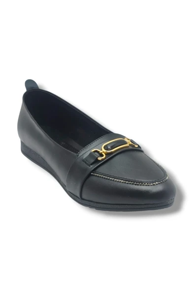 C-Shoes YS3069-26 Cilt Taşlı Elips Toka Anatomik Kadın Babet 41-42 ürün görseli 1