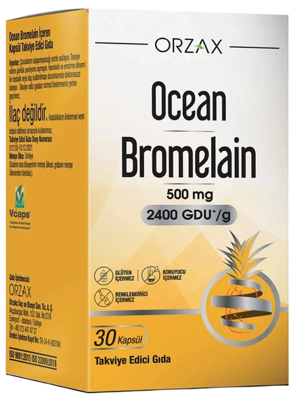 Ocean Bromelain 60 Kapsul ürün görseli 1