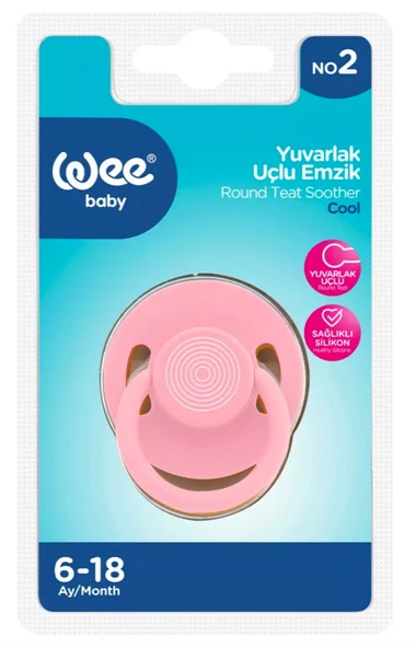 Wee Baby Yuvarlak Uçlu Emzik Cool No 2 Çok Renkli ürün görseli 1