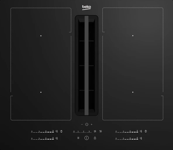 Beko BDOI 602 S Entegre Davlumbazlı Ocaklar ürün görseli 1