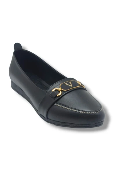C-Shoes YS3008-26 Cilt Taşlı V Toka Anatomik Kadın Babet 41-42 ürün görseli 1