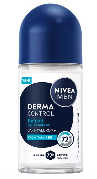 Nivea Men Erkek Roll-On Deodorant Derma Control Defend 50 ml ürün görseli 1