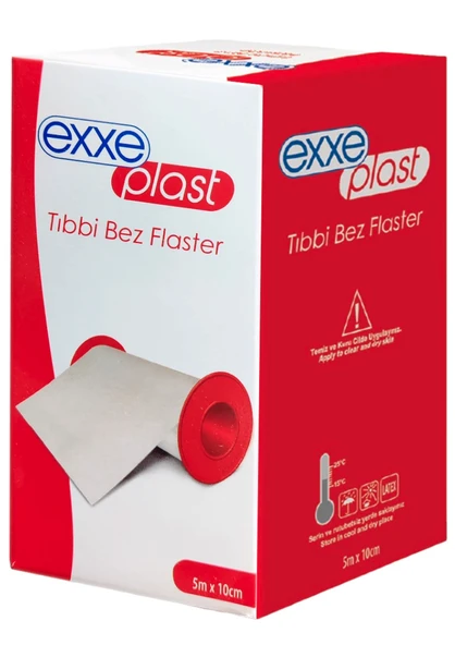 Exxe Plast Tıbbi Bez Flaster 5 m x 10 cm ürün görseli 1