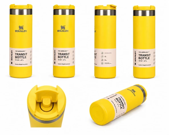 Stanley The AeroLight Transit Termos Bardak 0.47 Lt - (16 OZ) SARI ürün görseli 1