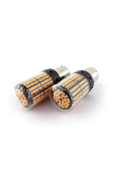Oto Led Sinyal Ampulü 144 Led Turuncu Tak Kullan Ürün. 1 takım ürün görseli 1