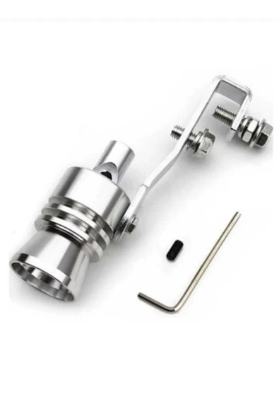 Üniversal Egzoz Islık Aparatı Egzoz Ucu Turbo Sesi Large 29 Mm Krom ürün görseli 1