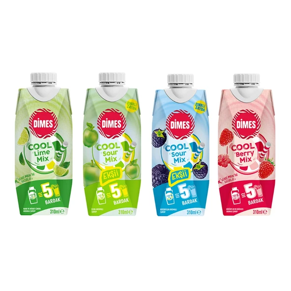 Dimes Cool Lime 310 ml 4 Çeşit Karma Paket ürün görseli 1