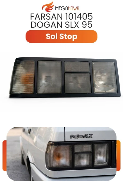 Tofaş Doğan Şahin Sol Stop Lambası SLX Uyumlu Arka Stop Farı Füme Komple Sol ürün görseli 1
