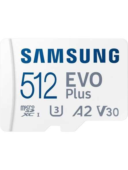 Samsung Evo Plus MB-MC512SA Class 10 UHS-I U3 A2 V30 512 GB Micro SD Kart Outlet ürün görseli 1