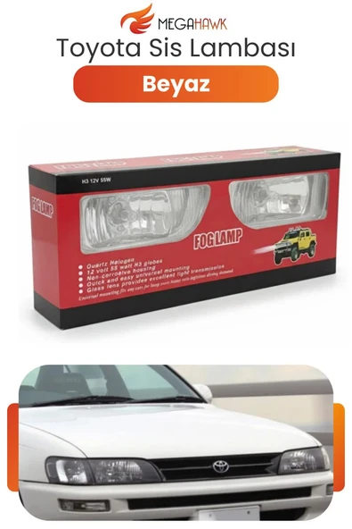 Toyota Sis Farı Seti H3 12V 55W Universal Oto Sis Lambası Güçlü Aydınlatma Takım ürün görseli 1