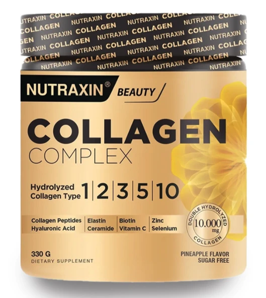 Nutraxin Collagen Complex 1 2 3 5 10 Collagen Tip Aromasız Toz 330 gr ürün görseli 1