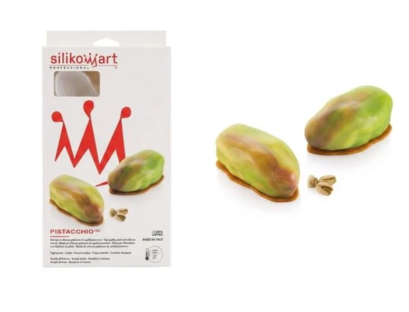 Silikomart Professional Pistacchio 120 Antep Fıstığı Görünümlü Silikon Kalıp Seti ürün görseli 1
