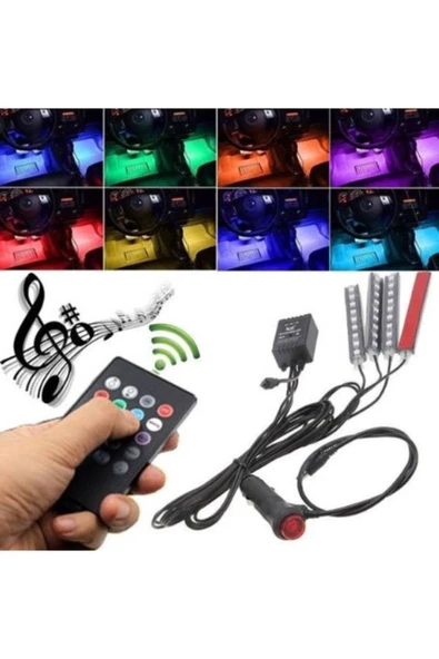 Nkt Group Ayak Altı Led Sese Ve Müziğe Duyarlı Led Rgb Kumandalı Ambiyans ürün görseli 1