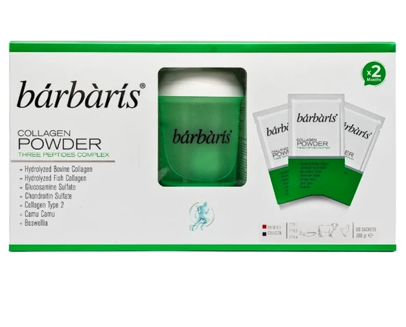 Barbaris Kolajen Powderthree Peptides Complex 60 Şase-2PAKET ürün görseli 1