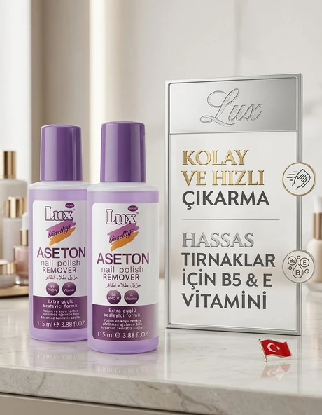 Lux Aseton Tırnak oje Temizleyici 2 adet 115 ml ürün görseli 1
