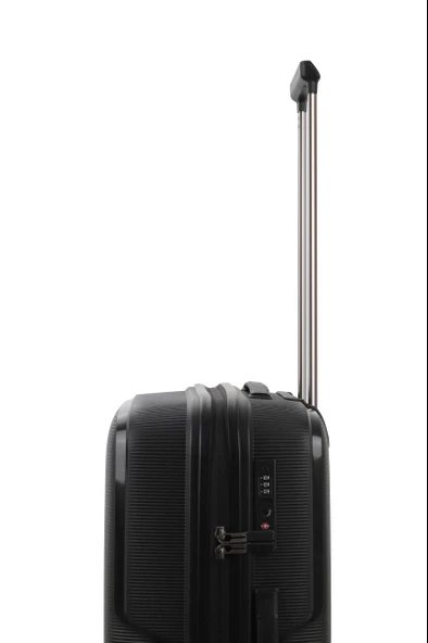 V2408 POLİCARBON VALİZ SİYAH SET - Resim 5