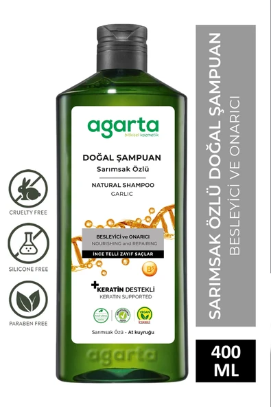Agarta Saç Dökülmelerine Karşı Sarımsak Özlü Hızlı Saç Uzatan Dolgunlaştırıcı Ve Onarıcı ürün görseli 1