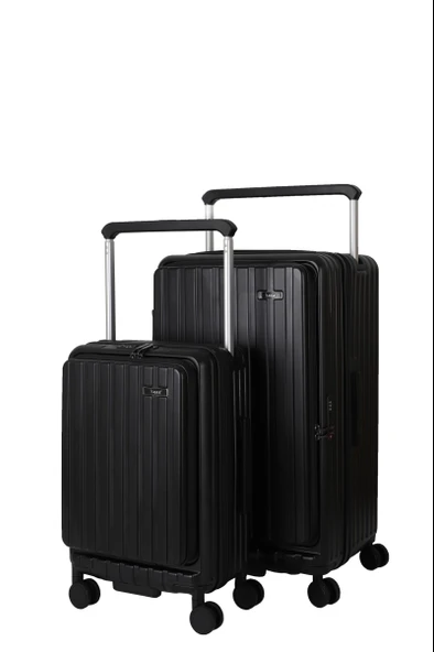 V2522 PC VALİZ SILVER SET - Resim 3