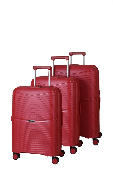 V2520 PP SUPER LIGHT VALİZ BLACK SET - Resim 3