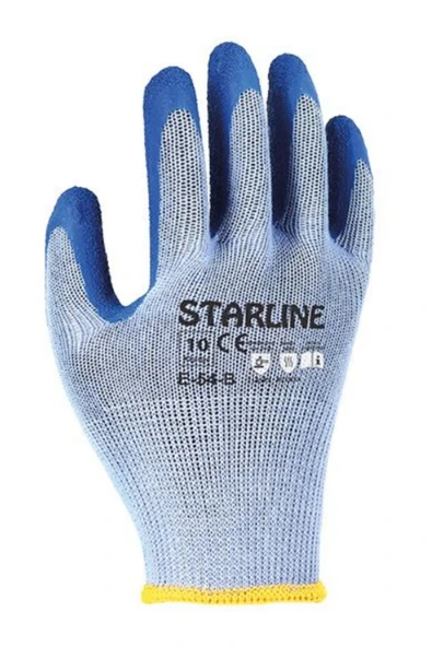 Starline E-54-b Lateks Mavi İş Eldiveni - Resim 2