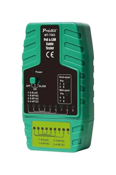 Proskit MT-7063 Poe ve Lan Kablo Test Cihazı ürün görseli 1